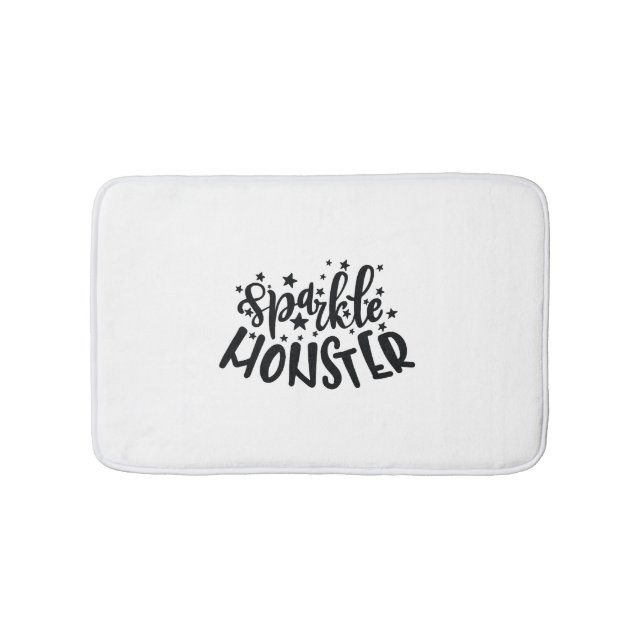 Sparkle Monster Halloween Badematte (Vorderseite)
