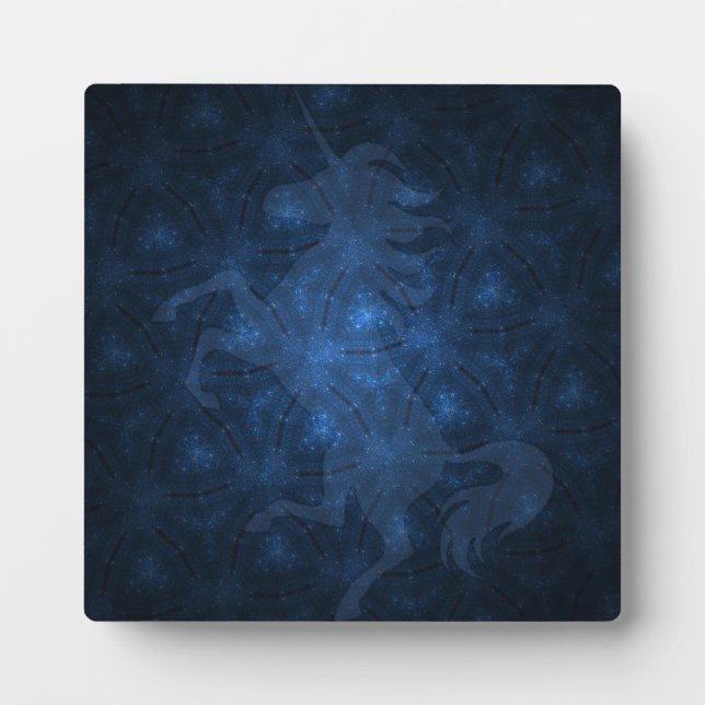 Sparkle-Muster mit Einhorn Fotoplatte (Vorderseite)