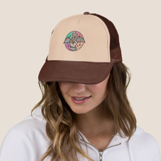 Sparkle Peace Bat Wings Trucker Hat ✨ 🦇 Truckerkappe