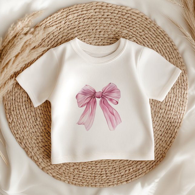 Sparkle Pink Coquette Bow 1. Baby T-shirt (Von Creator hochgeladen)