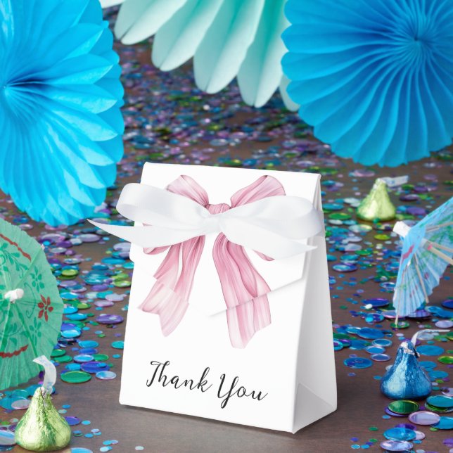 Sparkle Pink Coquette Bow 1. Geschenkschachtel (Party)