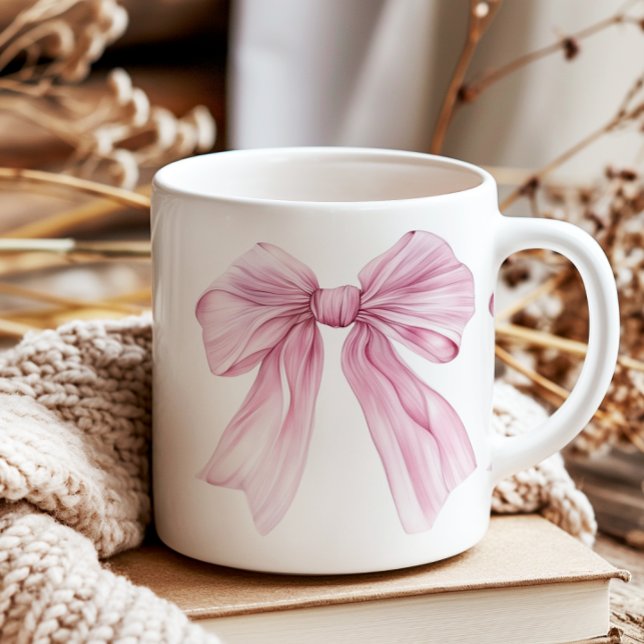 Sparkle Pink Coquette Bow 1. Kaffeetasse (Von Creator hochgeladen)