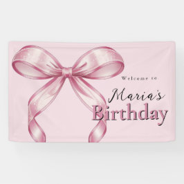 Sparkle Pink Coquette Bow 1st Banner