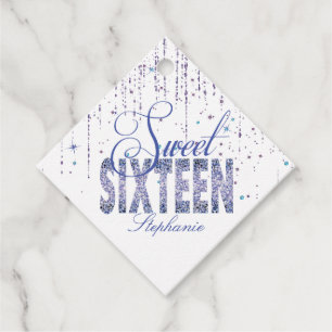 Sparkle Purple, Sweet 16 Geschenkanhänger