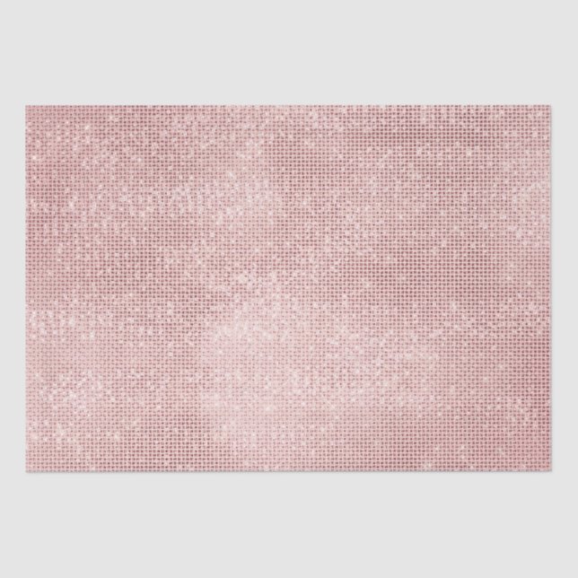 Sparkle Rose Gold Glam Seidenpapier (Vorderseite)