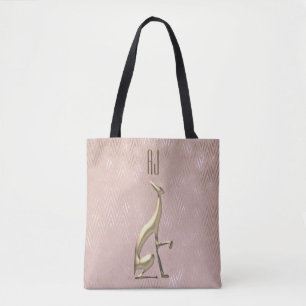 Sparkle Rose Goldhund Mit Monogramm