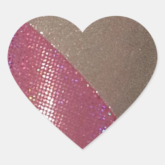 Sparkle & Shine Herz-Aufkleber (Vorderseite)