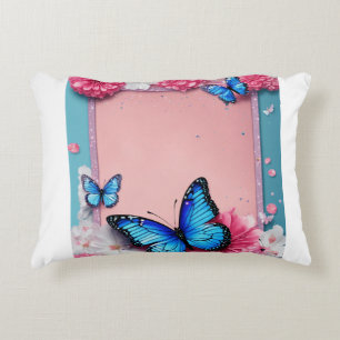 Sparkle & Shine: Hübsch in Pink & Blue zum Geburts Dekokissen