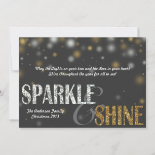 Sparkle & Shine Modern Holiday Card Feiertagskarte