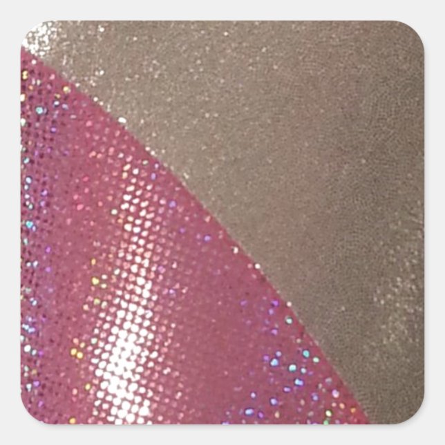 Sparkle & Shine Quadratischer Aufkleber (Vorderseite)