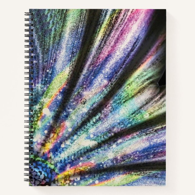 Sparkle & Shine Rainbow Mermaid Schwanz | Bunt Notizbuch (Vorderseite)