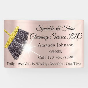 Sparkle & Shine Reinigungsservice Banner