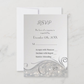 Sparkle Silver UAWG 25 Jahre RSVP Karte