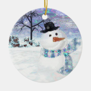 Sparkle Snowman Keepake Ornament