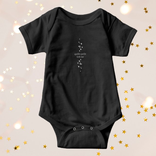 Sparkle Sparkle Little Star Black Starlight Baby Strampler (Von Creator hochgeladen)