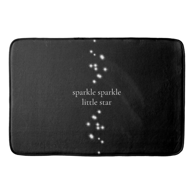 Sparkle Sparkle Little Star Black Starlight Badematte (Vorderseite)