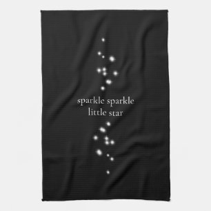 Sparkle Sparkle Little Star Black Starlight Geschirrtuch