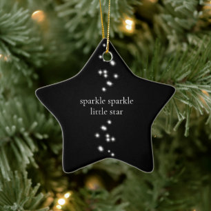 Sparkle Sparkle Little Star Black Starlight Keramik Ornament