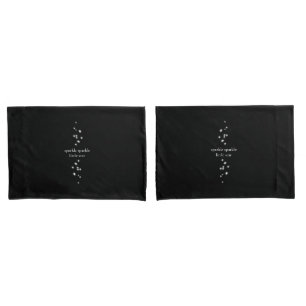 Sparkle Sparkle Little Star Black Starlight Kissenbezug
