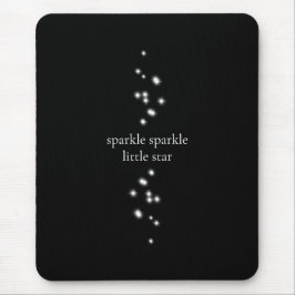 Sparkle Sparkle Little Star Black Starlight Mousepad