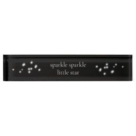 Sparkle Sparkle Little Star Black Starlight Namensplakette