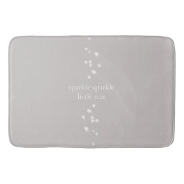 Sparkle Sparkle Little Star Silver Grau Starlight Badematte