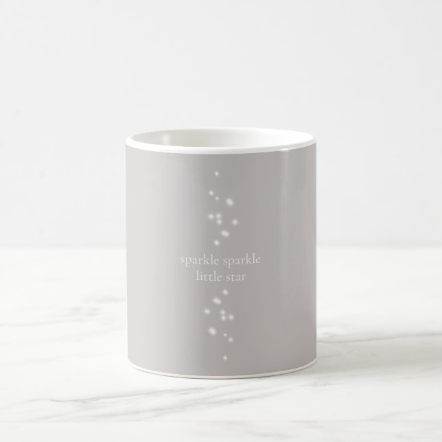 Sparkle Sparkle Little Star Silver Grau Starlight Kaffeetasse (Mittel)