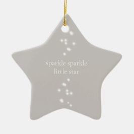 Sparkle Sparkle Little Star Silver Grau Starlight Keramik Ornament