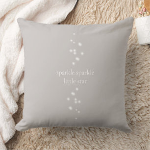 Sparkle Sparkle Little Star Silver Grau Starlight Kissen