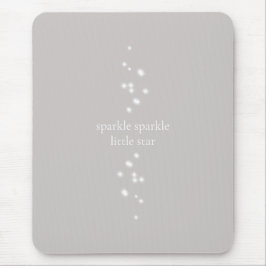 Sparkle Sparkle Little Star Silver Grau Starlight Mousepad