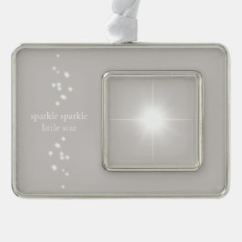 Sparkle Sparkle Little Star Silver Grau Starlight Rahmen-Ornament Silber