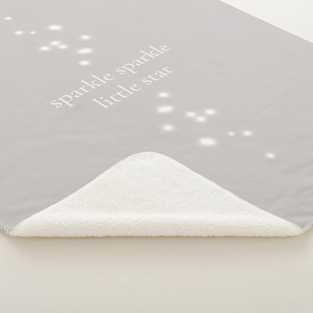 Sparkle Sparkle Little Star Silver Grau Starlight Sherpadecke (3/4)