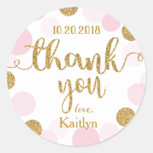 Sparkle Sprinkle Punkte Dankeschön Label