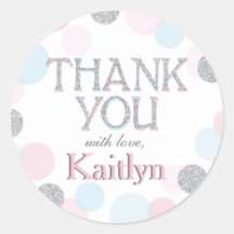 Sparkle Sprinkle Punkte Dankeschön Label