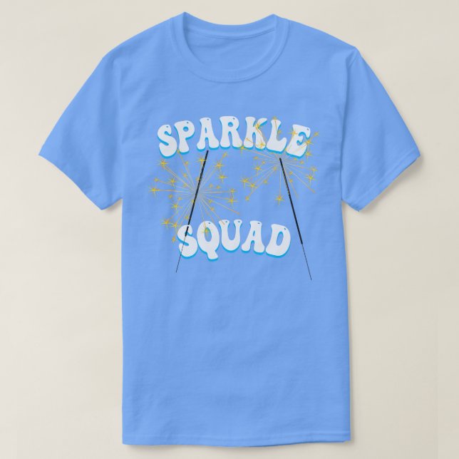 Sparkle Squad 4. Juli USA Unabhängigkeitstag T-Shirt (Design vorne)