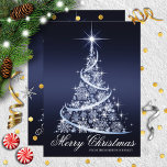 Sparkle Tree Elegante Weihnachtskarte Feiertagskarte<br><div class="desc">Festliche und elegante Weihnachtsgrüßkarte</div>