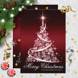 Sparkle Tree Elegante Weihnachtskarte Feiertagskarte<br><div class="desc">Festliche und elegante Weihnachtsgrüßkarte</div>