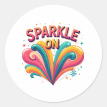 Sparkle Un — Schimmernde Inspirierende Sticker-Sam