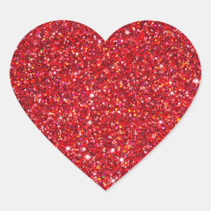 Sparkle und Glitzer-Aufkleber Herz-Aufkleber