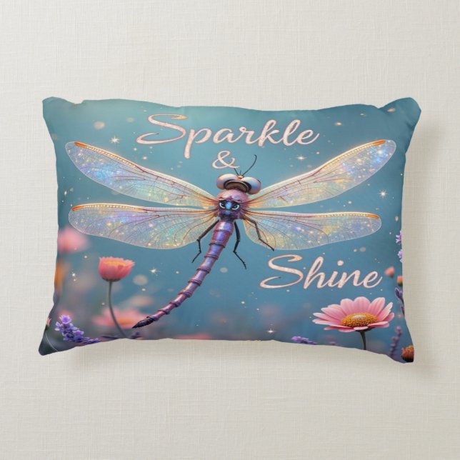 Sparkle und Shine - Inspiration Motivierend Dekokissen (Rückseite)