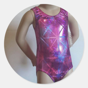 Sparkle und Shine Leotard Lover Runder Aufkleber