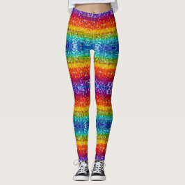 Sparkle und Shine mit Rainbow-Sequin-Glitzer Leggings