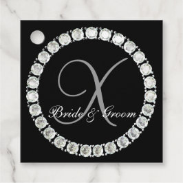 Sparkle Wedding Monogram anpassbar Geschenkanhänger