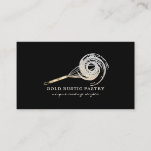 Sparkle Whisk Glitzer Gold Bäckerei Glitz Visitenkarte
