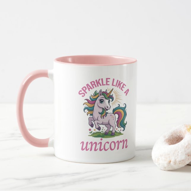 Sparkle wie ein Einhorn Tasse (Mit Donut)