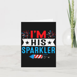Sparkler and 4th of july matching couplesSparkler  Karte