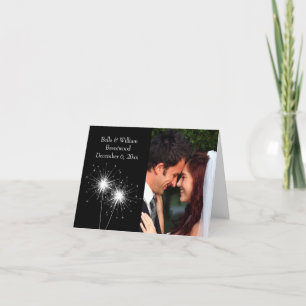 Sparkler-Hochzeit-Dankeskarten Dankeskarte