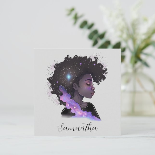 Sparkling Afro Woman (Stehend Vorderseite)