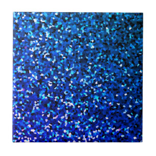 Sparkling Blue Glittery Ombre Aquamarin Colorful 2 Fliese