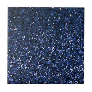 Sparkling Blue Glittery Ombre Aquamarines Geschenk Fliese